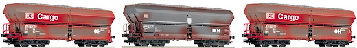 3-tlg. Set Grossraum-Selbstentladewagen Bauart Falns183, DB AG