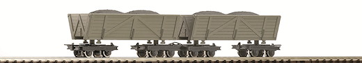 Set: 2-tlg. Feldbahnloren