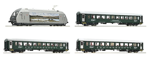 Set: 4-tlg. Elektrolokomotive EL 18 + Reisezug, NSB