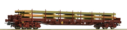 Rungenwagen + Stahlträger, SNCF