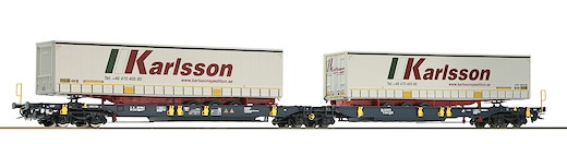 Doppeltaschen-Gelenkwagen, Green Cargo, SJ