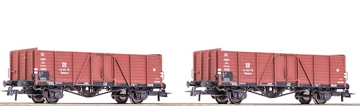 Set: 2-tlg. Offene Güterwagen, DR