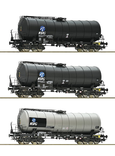 Set: 3-tlg. Knickkesselwagen "KVG", DB AG
