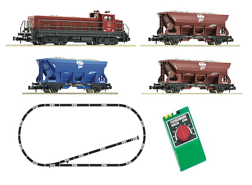 Analoges Startset mit Diesellokomotive Em 4/4 und Gleisschotterzug, SBB