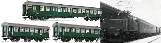 3-tlg. Set "Nahverkehrszug Murnau - Oberammergau", DB
