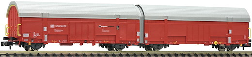 2er-Set: Autotransportwagen Bauart Hccrrs332, DB AG / DB Schenker
