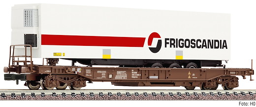 Einheitstaschenwaggon mit Kühlauflieger "FRIGOSCANDIA", DSB