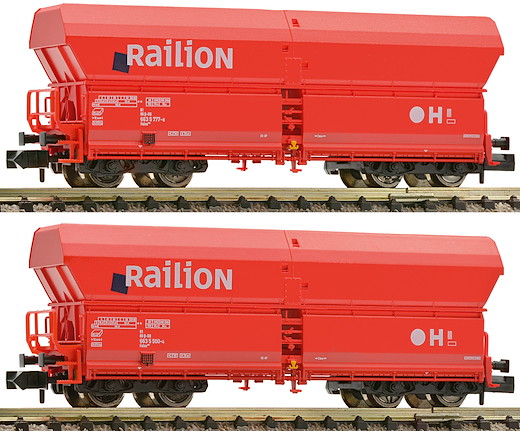 2-tlg. Set Grossraum-Selbstentladewagen Bauart Falns 183, DB AG (Railion)