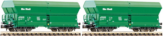 2-tlg. Set Grossraum-Selbstentladewagen Bauart Falns, On Rail, Privatbahn