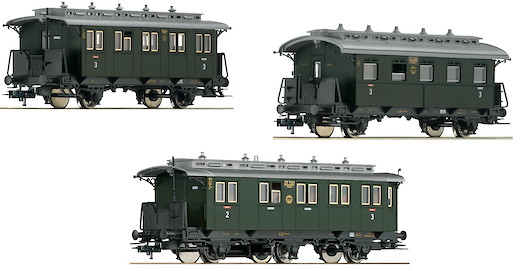3-tlg. Set "Nebenbahn-Personenzug" (Teil 1), DRG
