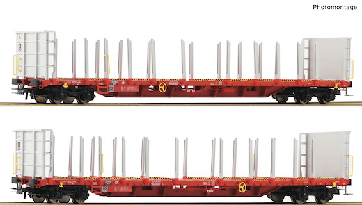 2-tlg. Set: Rungenwagen, RCW, ÖBB