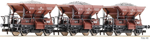 3-tlg. Set: Schotterwagen, Bauart Talbot, DB