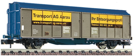Schiebewandwagen Bauart Hbillns der Transport AG Aarau, privat (Schweiz), Privatbahn