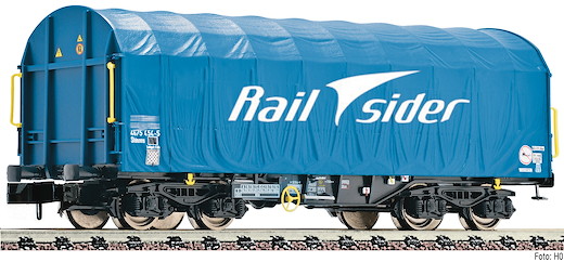 Schiebeplanenwagen Bauart Shimms, Rail sider, Privatbahn
