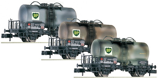3-tlg. Set: Kesselwagen "BP", DB
