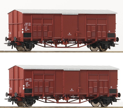 2-tlg. Set: Spitzdachwagen, FS