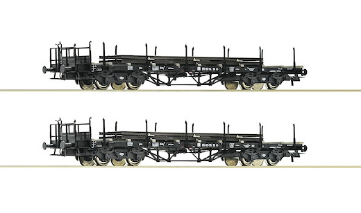 2-tlg. Set: Rungenwagen, DR