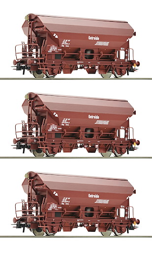 Set: 3-tlg. Schwenkdachwagen, DR