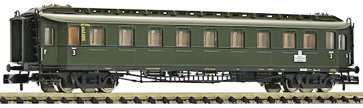 Schnellzugwagen 3. Klasse Bauart C 4ü (pr 08) mit Zugschlussscheiben, DB