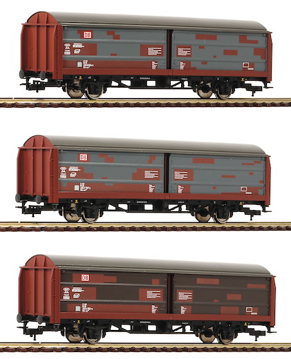3-tlg.Set Schiebewandwagen Bauart Hbis 299, DB AG