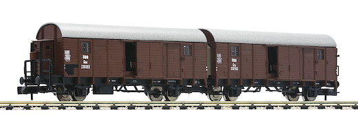 Leig-Wageneinheit, bestehend aus zwei gedeckten Güterwagen Bauart Glleh, ÖBB