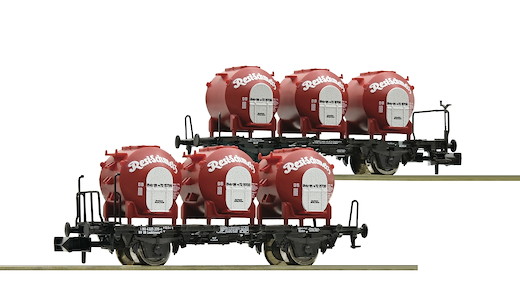 2-tlg. Set Behältertransportwagen "Resi-Schmelz", DB
