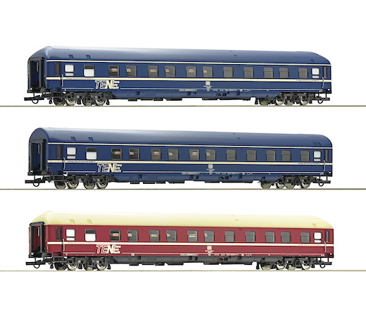 3-tlg. Set: Schlafwagen, DB