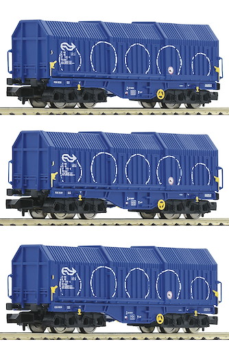 3-tlg. Set Teleskophaubenwagen Bauart Shimmns, NS