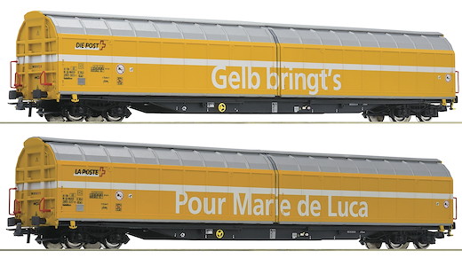 2-tlg. Set: Schiebewandwagen „Post“, SBB