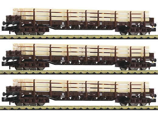 3-tlg. Set „Holzzug“ mit Rungenwagen, ÖBB
