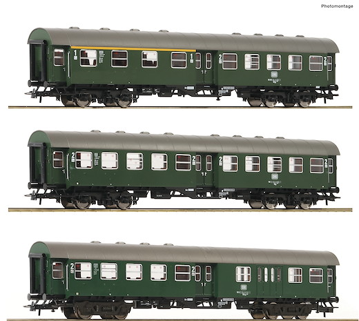 3-tlg. Set: 4-achsige Umbauwagen, DB