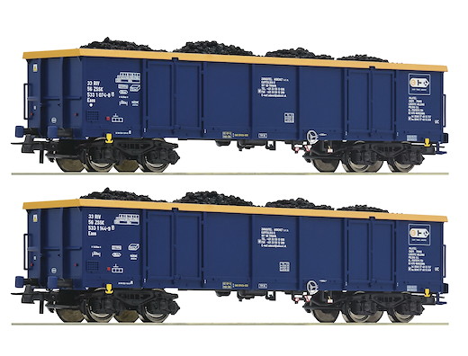 2-tlg. Set: Offene Güterwagen, Chem Trans Logistic, Privatbahn