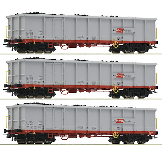 3-tlg. Set: Offene Güterwagen, ÖBB