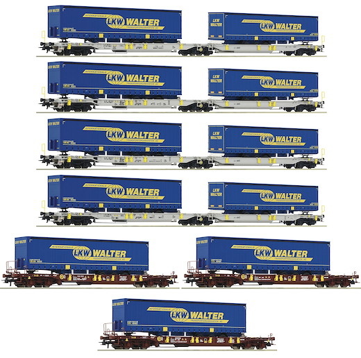 7-tlg. Display: LKW Walter, AAE