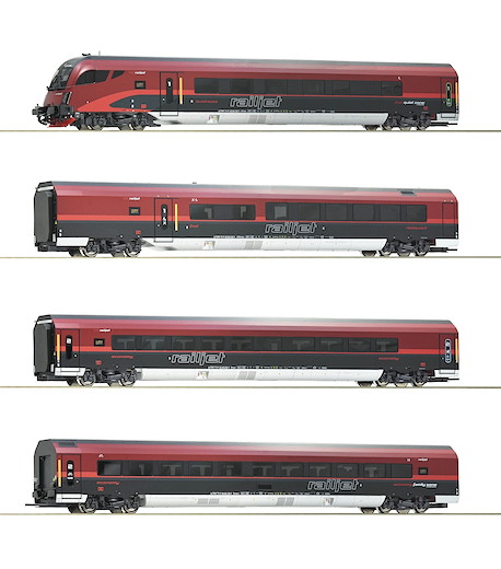 4-tlg. Set: Railjet, ÖBB
