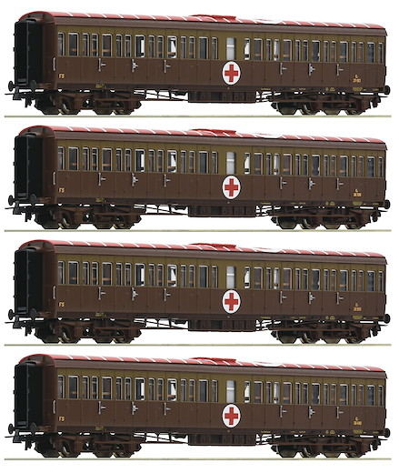 4-tlg. Set: Lazarettzug, FS