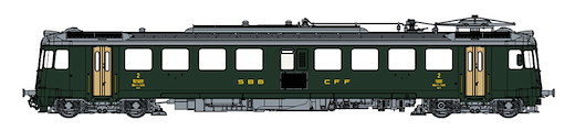 SBB RBe 4/4 1405 Protoyp grün DSF DC Sound NH