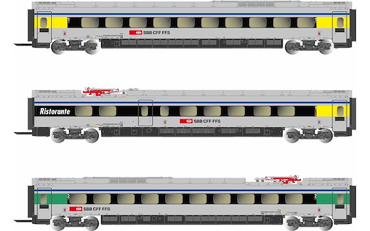 SBB Cisalpino 3 Mittelwagen ETR610 Ep.VI