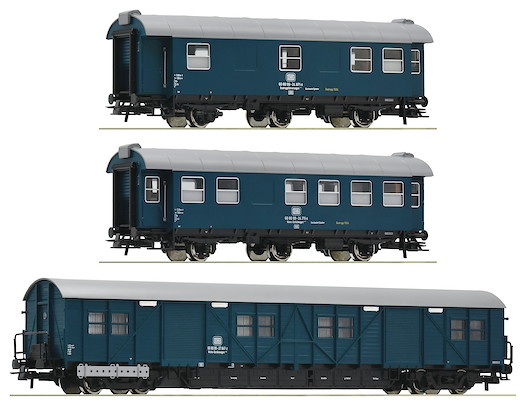 3-tlg. Set: Bauzugwagen, DB