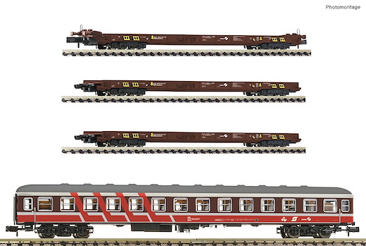 4-tlg. Set: Rollende Landstrasse, ÖBB