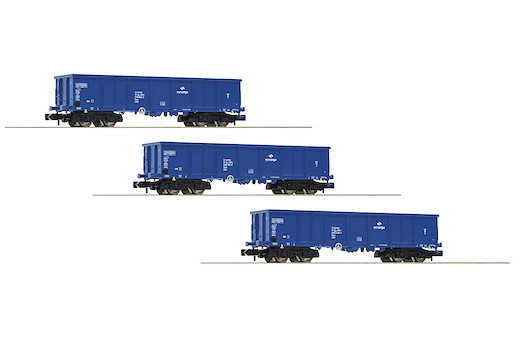 3-tlg. Set offene Güterwagen Bauart Eaos, PKP Cargo