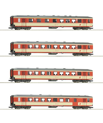 4-tlg. Set: Schlierenwagen, ÖBB