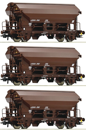 3-tlg. Set: Schwenkdachwagen, ÖBB