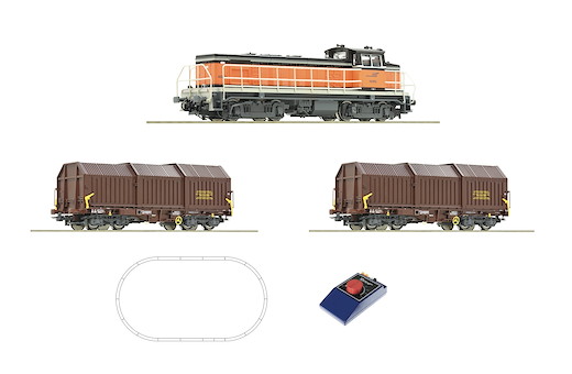 Analog Start Set: Diesellokomotive BB 63000 mit Güterzug, SNCF