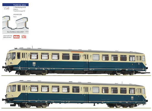 Akkutriebwagen BR 515 mit Steuerwagen, DB