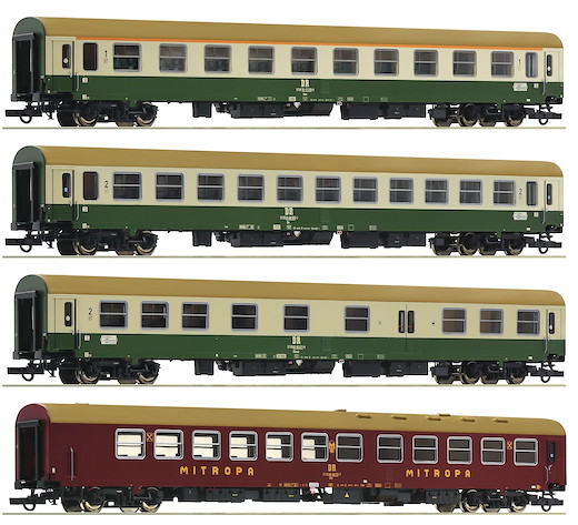 4-tlg. Set 2: Reisezugwagen D 375 „Vindobona“, DR