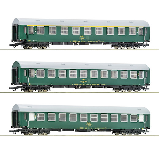 3-tlg. Set 3: Reisezugwagen D 375 „Vindobona“, CSD
