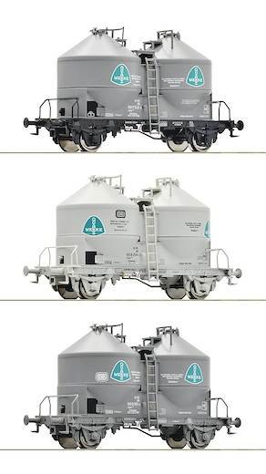 3-tlg. Set: Silowagen, DB