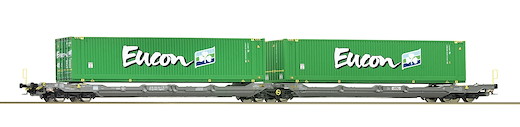 Doppeltaschen-Gelenkwagen T3000e, HUPAC