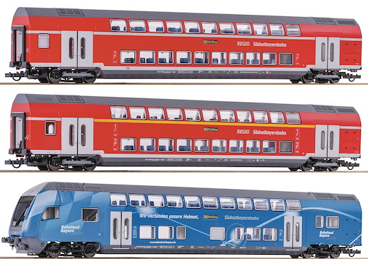 3-tlg. Set: Doppelstockwagen, DB AG
